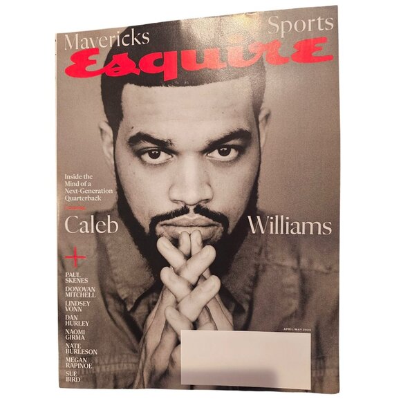 Esquire Magazine Caleb Williams Cover Issue Sports Mavericks April May 2025 - Picture 1 of 5